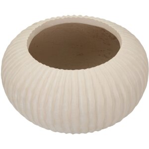 Mauro Ferretti Vase Nebel Ø35x18 cm crème