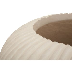Mauro Ferretti Vase Nebel Ø35x18 cm crème