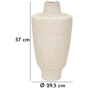 Mauro Ferretti Vase Ombre Ø 29,5x57 cm crème