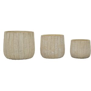 Mauro Ferretti Ensemble de 3 cachepots Flocke 30,5x27 /...