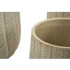 Mauro Ferretti Ensemble de 3 cachepots Flocke 30,5x27 / 25x22,2 / 19,5x18 cm crème