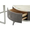 Mauro Ferretti Table basse Greys 2 pièces 70x45 – 50x40 cm gris argenté