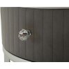 Mauro Ferretti Table basse Greys 2 pièces 70x45 – 50x40 cm gris argenté