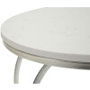 Mauro Ferretti Table dappoint cœur Ø 40x45,5 cm argent blanc