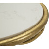 Mauro Ferretti Table dappoint Oiseaux Marbre Ø 38x60 cm doré blanc