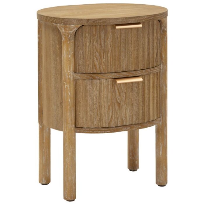 Mauro Ferretti Table de chevet Goteborg 38x34,5x52 cm marron