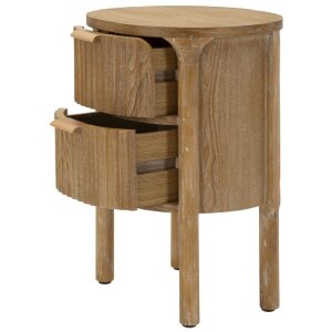 Mauro Ferretti Table de chevet Goteborg 38x34,5x52 cm marron