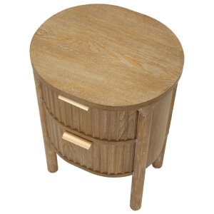 Mauro Ferretti Table de chevet Goteborg 38x34,5x52 cm marron