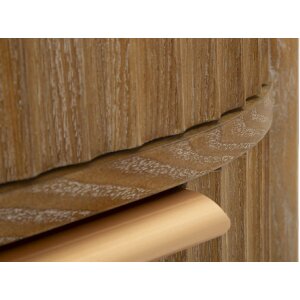 Mauro Ferretti Table de chevet Goteborg 38x34,5x52 cm marron