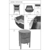 Mauro Ferretti Table de chevet Goteborg 38x34,5x52 cm marron