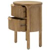 Mauro Ferretti Table de chevet Goteborg 38x34,5x52 cm marron