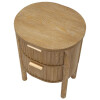 Mauro Ferretti Table de chevet Goteborg 38x34,5x52 cm marron