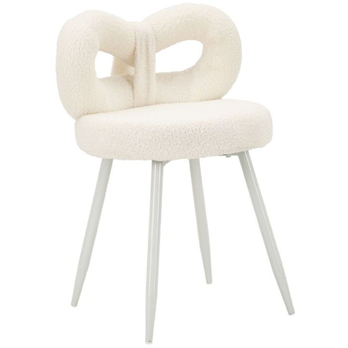 Mauro Ferretti Fauteuil Mini Ilary 40x67 cm blanc