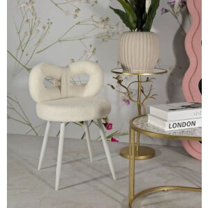 Mauro Ferretti Fauteuil Mini Ilary 40x67 cm blanc
