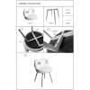 Mauro Ferretti Fauteuil Mini Ilary 40x67 cm blanc