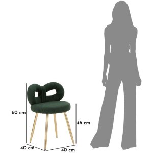 Mauro Ferretti Chaise Mini Ilary 40x67 cm vert