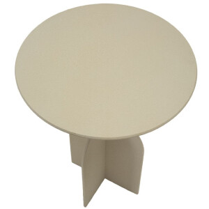 Mauro Ferretti Table dappoint Düne Ø 45x58 cm crème