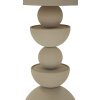 Mauro Ferretti Table dappoint Düne avec plateau miroir 45x49,5 cm crème
