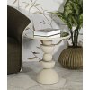 Mauro Ferretti Table dappoint Düne avec plateau miroir 45x49,5 cm crème