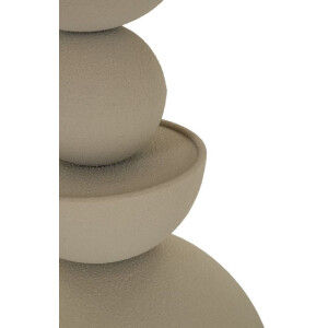 Mauro Ferretti Table dappoint Düne avec plateau miroir Ø 40,5x42 cm crème