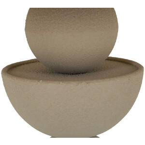 Mauro Ferretti Table dappoint Düne avec plateau miroir Ø 40,5x42 cm crème