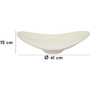 Mauro Ferretti Coupe décorative Elegant 41x41x12 cm crème