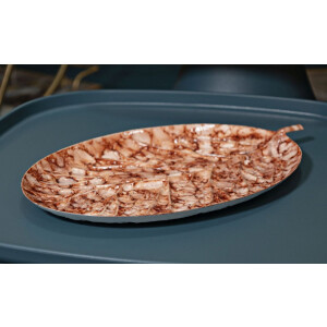 Mauro Ferretti Vase décoratif Tropfen Browy 35x22x2,5 cm marron