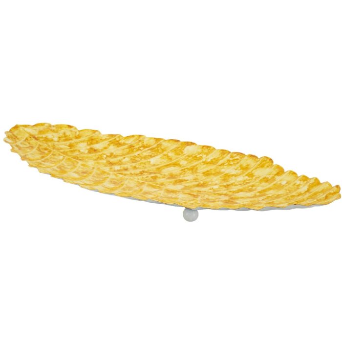 Mauro Ferretti Plateau décoratif goutte 57x27x5 cm jaune