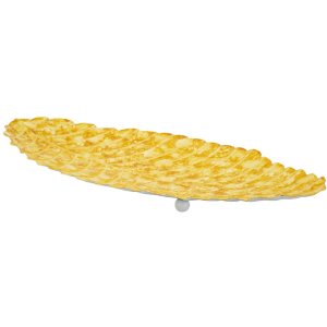 Mauro Ferretti Plateau décoratif goutte 57x27x5 cm jaune