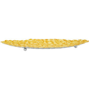 Mauro Ferretti Plateau décoratif goutte 57x27x5 cm jaune