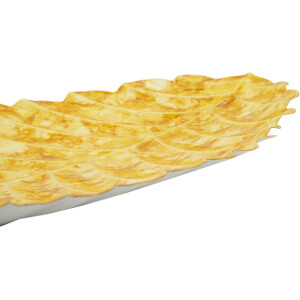 Mauro Ferretti Plateau décoratif goutte 57x27x5 cm jaune