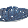 Mauro Ferretti Bol Décoratif Goutte 27x23x5 cm bleu fer forme feuille