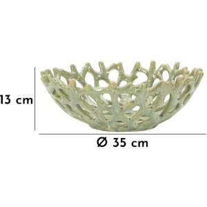 Mauro Ferretti Coupe Corail Ø 35x13 cm vert