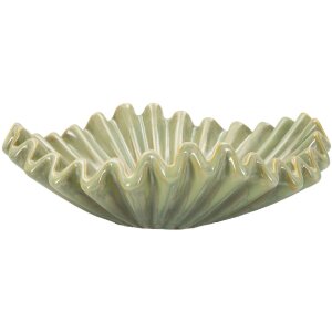 Mauro Ferretti Vase Décorative Venise Vert Ø40x13 cm Céramique