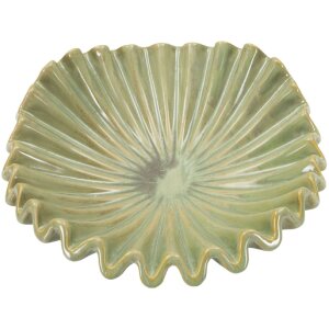 Mauro Ferretti Vase Décorative Venise Vert Ø40x13 cm Céramique