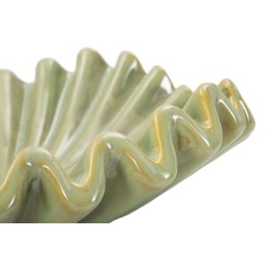 Mauro Ferretti Vase Décorative Venise Vert Ø40x13 cm Céramique