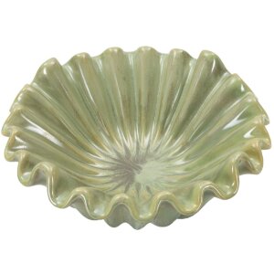 Mauro Ferretti Coupe décorative Venise Ø 33x14,5 cm vert