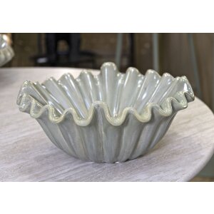 Mauro Ferretti Coupe décorative Venise Ø 33x14,5 cm vert