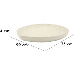 Mauro Ferretti Coupe décorative Stons 33x29x4 cm crème