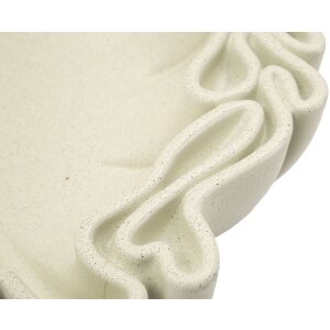 Mauro Ferretti Bol décoratif Stons 40,5x38,5x9,5 cm crème