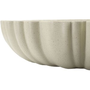 Mauro Ferretti Bol décoratif Stons 40,5x38,5x9,5 cm crème