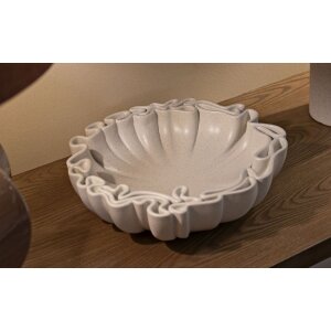 Mauro Ferretti Coupe décorative Stons 30,5x29x7,5 cm crème