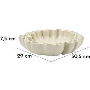 Mauro Ferretti Coupe décorative Stons 30,5x29x7,5 cm crème