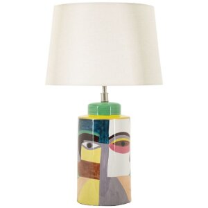 Mauro Ferretti Lampe de table Piccassy Couleur E27 40x65 cm multicolore