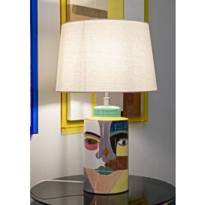 Mauro Ferretti Lampe de table Piccassy Couleur E27 40x65 cm multicolore