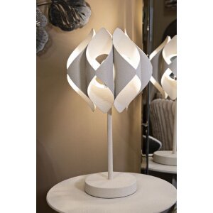 Mauro Ferretti Lampe de table Espace E27 28x57 cm crème