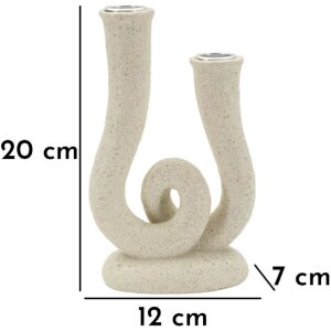 Mauro Ferretti Chandelier Stons 12x7x20 cm crème