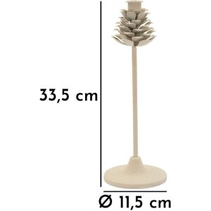 Mauro Ferretti Chandelier Pigna Düne 11,5x33,5 cm crème