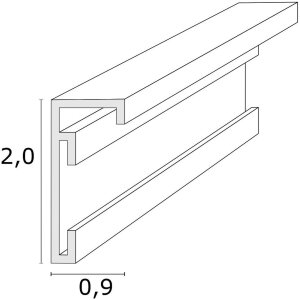 Deknudt S029D1 Cadre aluminium argenté 10x15 à 30x40 cm avec support