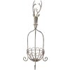 Clayre & Eef 5Y1320 Panier décoratif tête de cerf gris vintage 28x28x68 cm